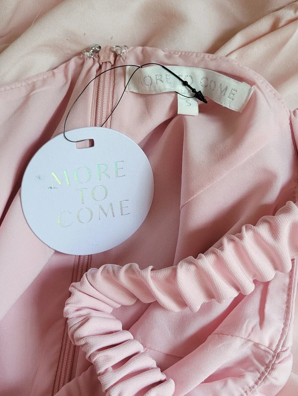 MORE TO COME Blair Mini Dress in Baby Pink